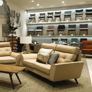 PENANG, MALAYSIA - 9 JAN 2020: Interior view furniture department in Harvey Norman store Penang  Australian based multinational retailer of furniture, bedding and consumer electrical products 